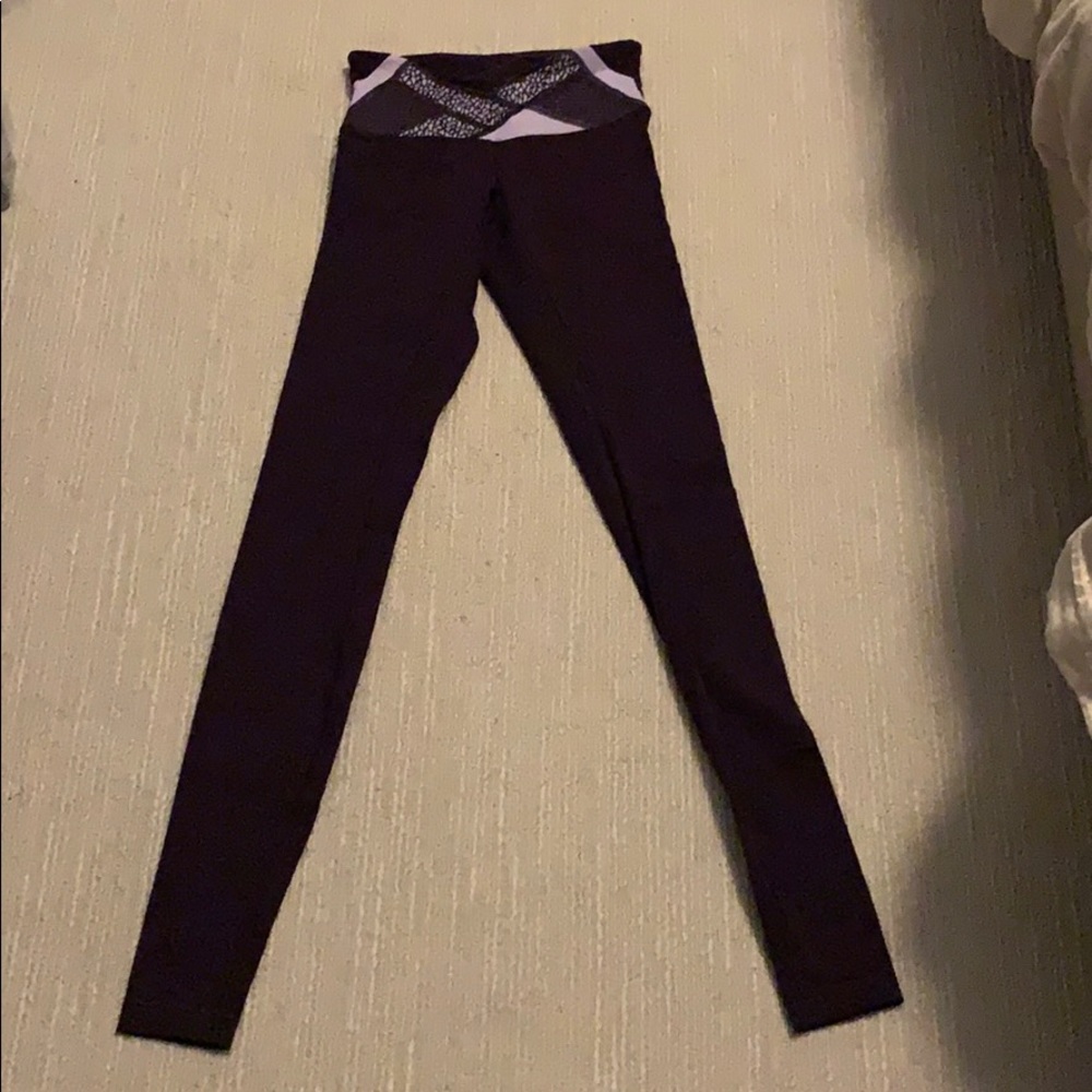 Purple lululemon yoga pants